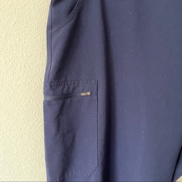 Figs Skinny Scrub Navy Blue Pants - Picture 6 of 10